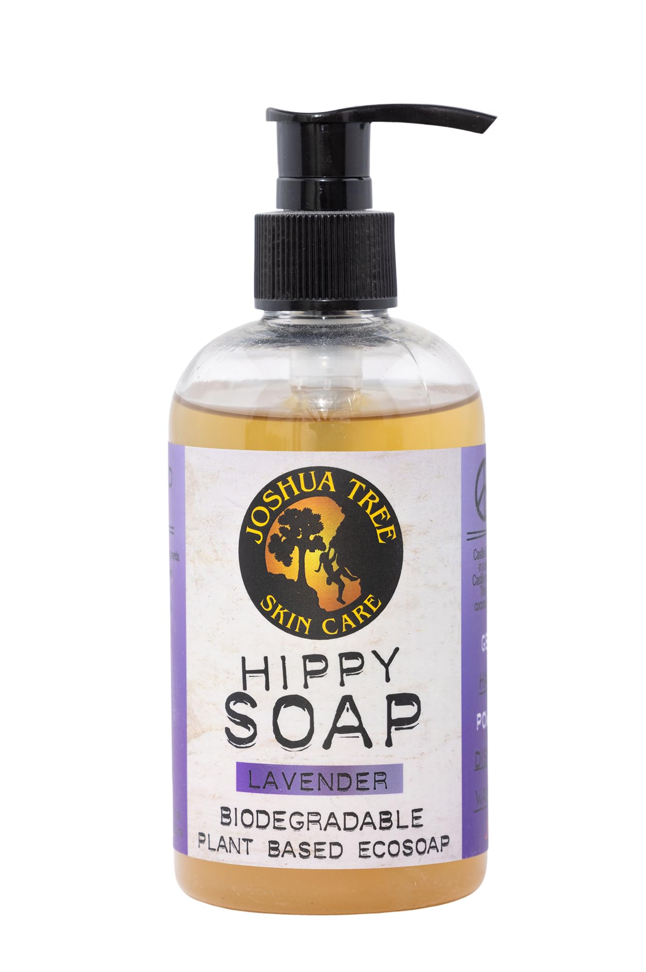 Joshua Tree Skin Care 8 oz. Organic Hippy Soap - Biodegradable Plant Based Eco Soap (Lavender) Beauty & Personal Care JOSHUA TREE