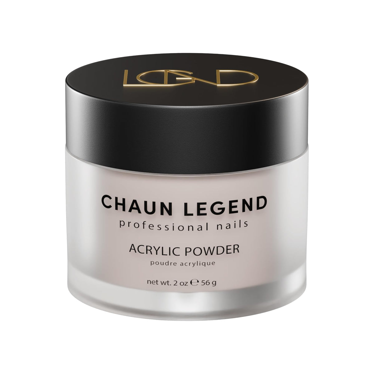 Chaun Legend Acrylic Powder, 2 Oz Long Lasting Salon Quality, Bubble Free, Self Leveling Professional Manicures, Fake Nails, Carving & Extensions