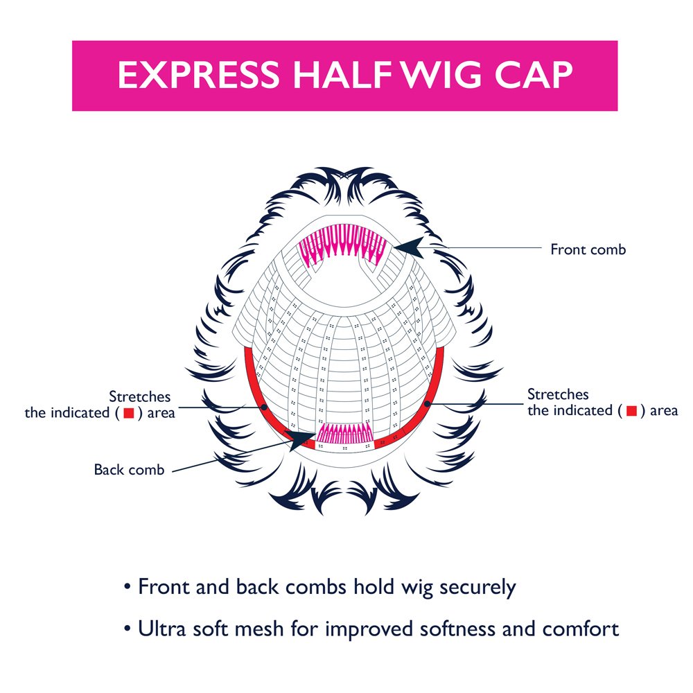 Vivica A. Fox HB1970-V Express Wig, Half Wig, Synthetic Fiber in Color FS1B30