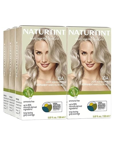 Naturtint 10A Light Ash Blonde Permanent Hair Color (Pack of 6), Ammonia Free, Vegan, Cruelty Free, up to 100% Gray Coverage, Long Lasting Results Beauty & Personal Care Naturtint