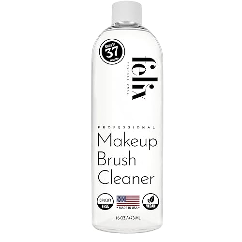 Felix Professional Makeup Brush Cleaner - Deep clean Rinse Free Quick Dry - Ideal for Cleaning and Odorizing Natural and Synthetic Make-up Brushes (16 Beauty & Personal Care Felix Professional