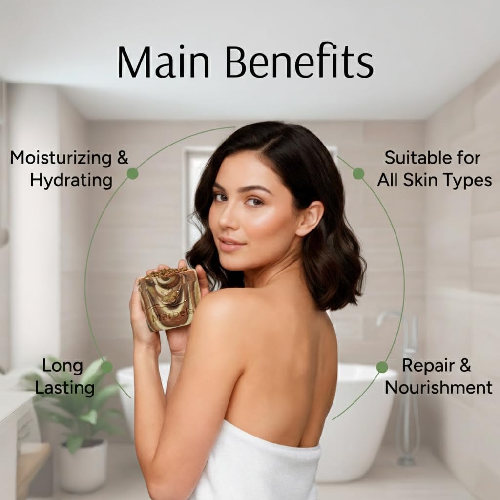 Marbela Cosmetics Hydrating Clay Soap Bar - Unscented Natural Face & Body Soap for Sensitive Skin - Vegan Palm Oil Free Handmade Soap USA 3.5 oz Beauty & Personal Care Marbela