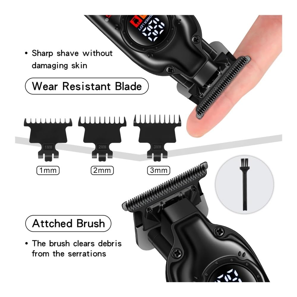 EWKYLSEM Razors HIENA Professional Electric Trimmer, USB Rechargeable Hair Trimmer, Cordless use Trimmer, LED Display, Beard Trimmer Beauty and Personal Care EWKYLSEM