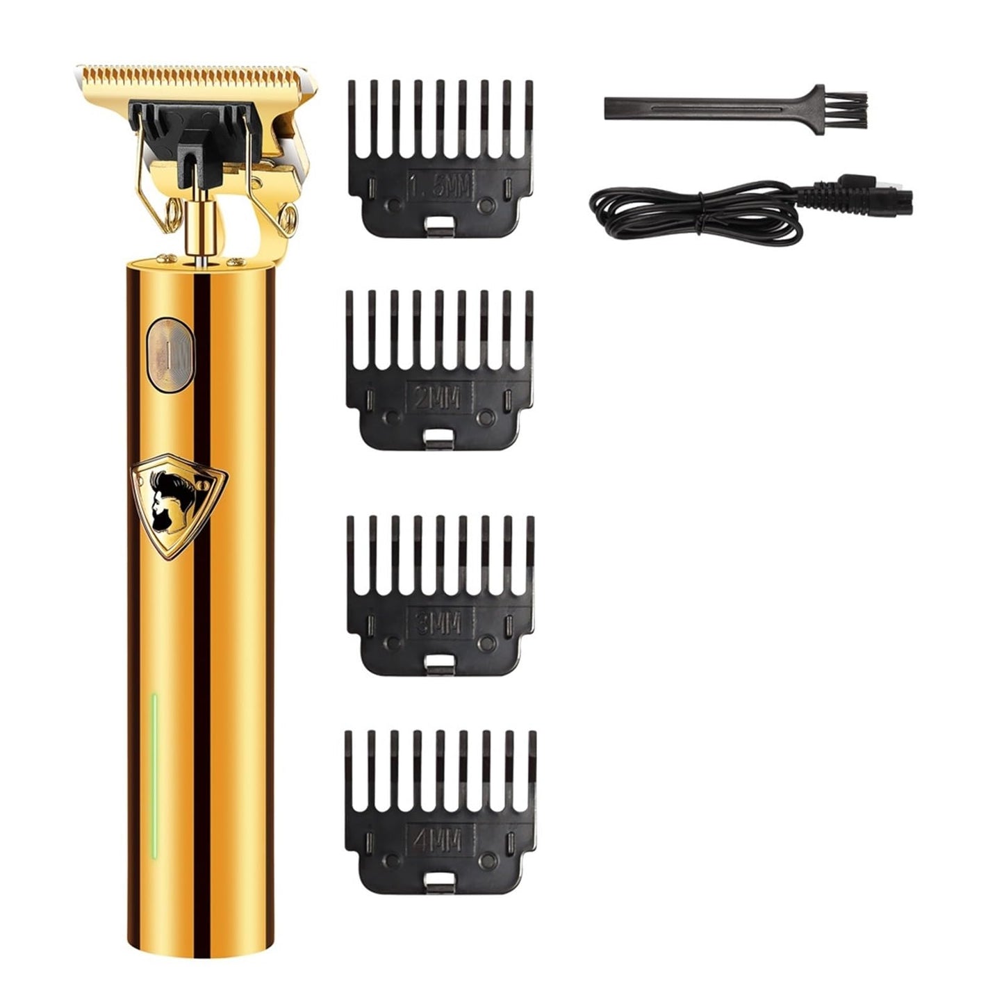 Razors T9 USB Electric Hair Cutting Machine Rechargeable Cut Hair Clipper Man Shaver Trimmer for Men Barber Professional Beard Trimmers(Gold) Beauty and Personal Care EWKYLSEM