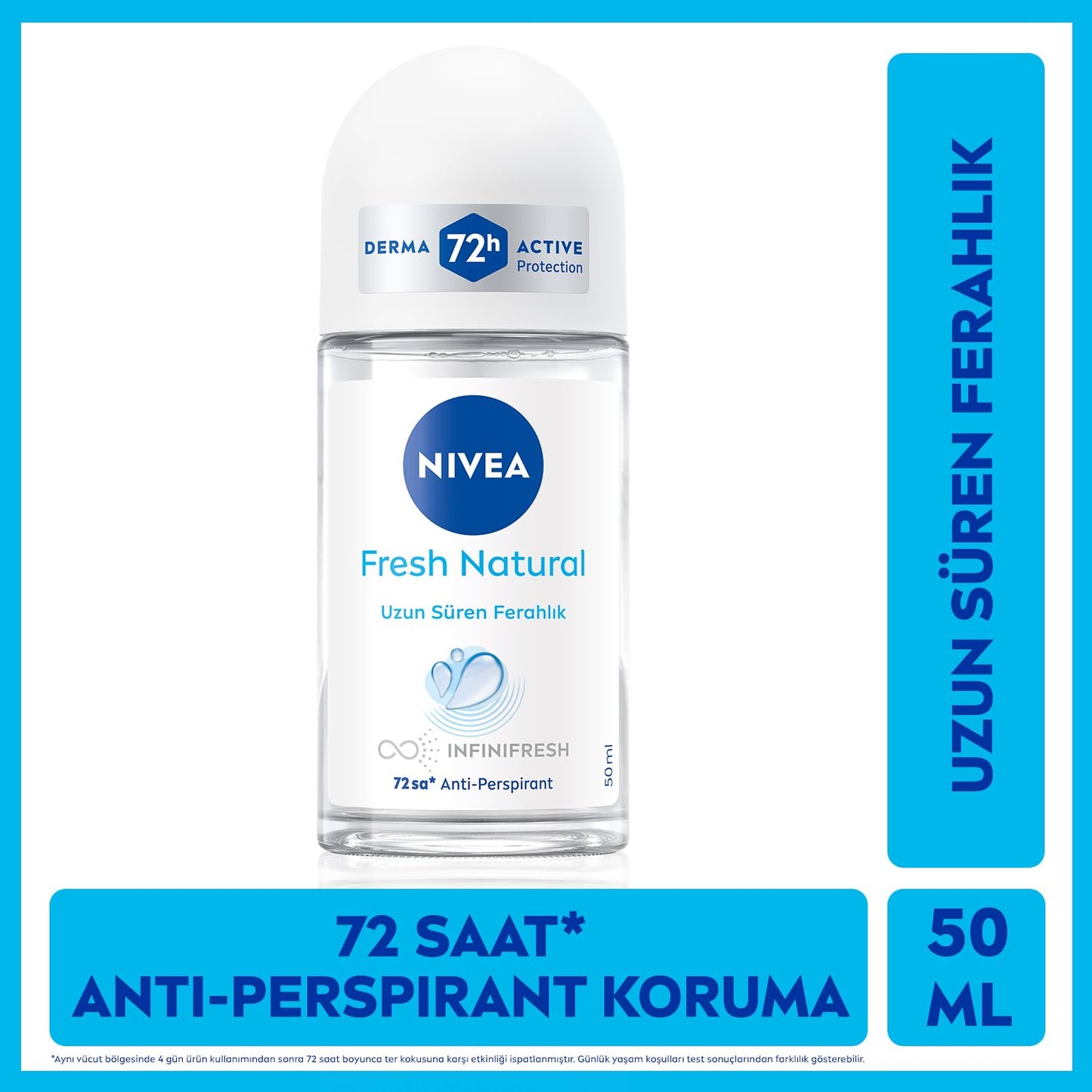 Nivea Fresh Natural Roll On | 1.69 Fl Oz (50ml) | Pack of 3 Beauty & Personal Care NIVEA