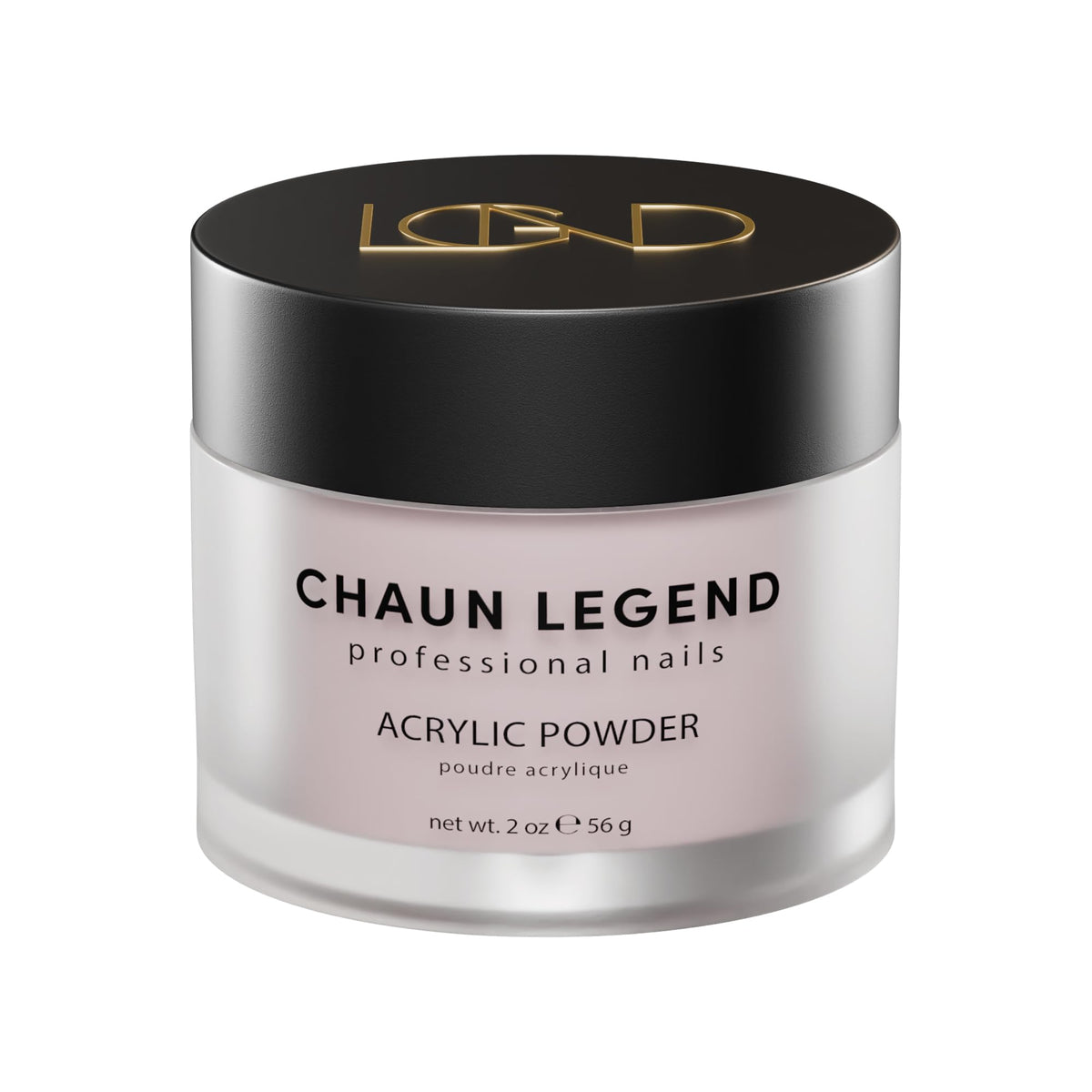 Chaun Legend Acrylic Powder, 2oz Long Lasting Salon Quality, Bubble Free, Self Leveling Professional Manicures, Fake Nails, Carving & Extensions, Be