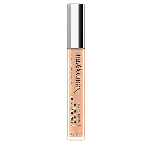 Neutrogena Healthy Skin Radiant Brightening Cream Concealer with Peptides & Vitamin E Antioxidant, Lightweight Perfecting Concealer, Brulee Beauty & Personal Care Neutrogena