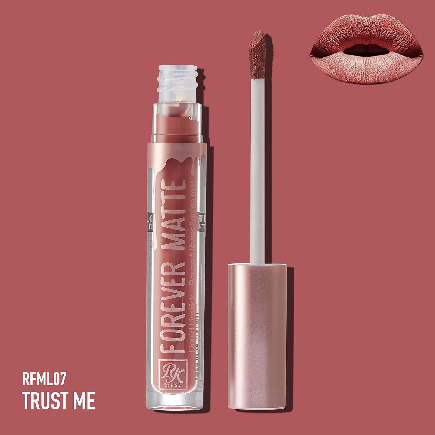 Ruby Kisses Forever Matte Liquid Lipstick - RFML07 (Trust Me) Beauty & Personal Care Ruby Kisses