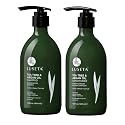 Luseta Tea Tree Oil Shampoo and Conditioner Set for Flaky, Dry Scalp - Cooling Peppermint & Lavender, Refreshes Scalp & Removes Buildup, Sulfate-Free Beauty & Personal Care LUSETA