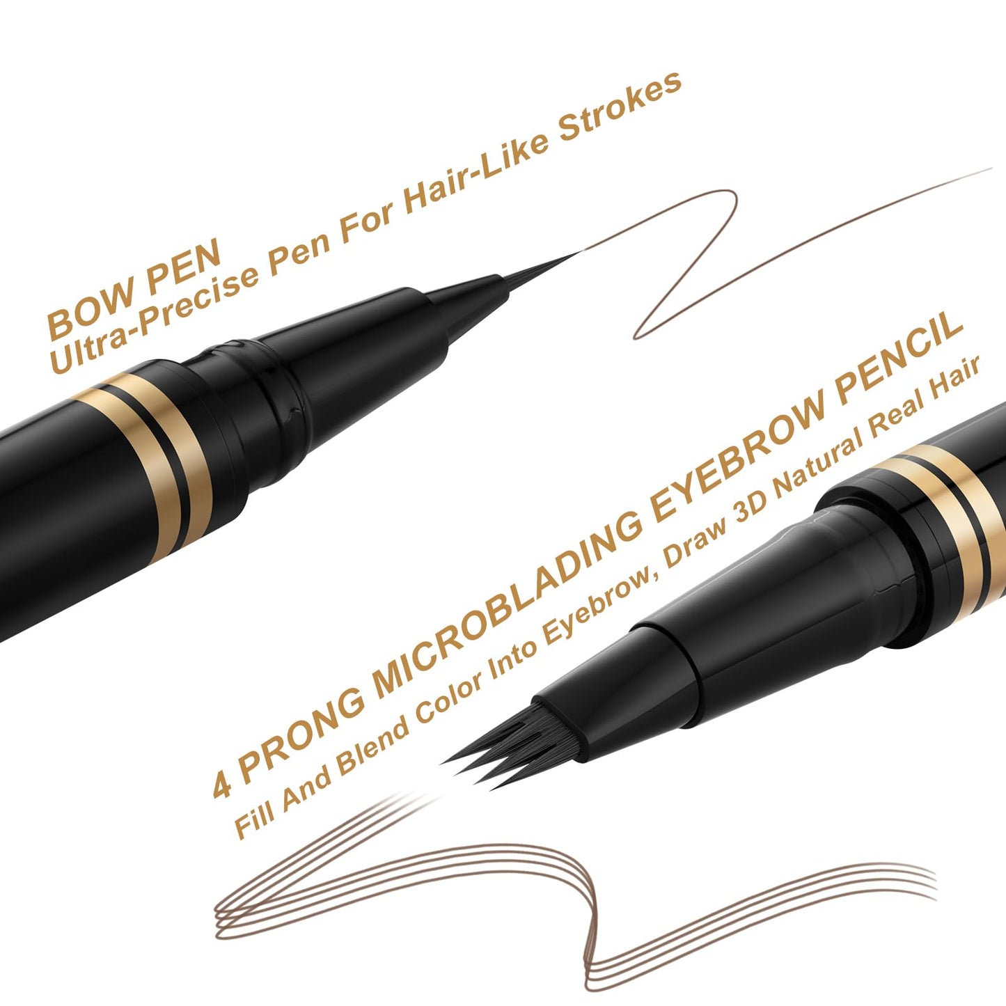 Eyebrow Pen,2-in-1 Waterproof Eyebrow Pencil with 4 Tip Microblading Brow Pen and Ultra-Precise Brow Pencil,with Dual-ended Eyebrow Brush,Eyebrow… Beauty & Personal Care LAVONE