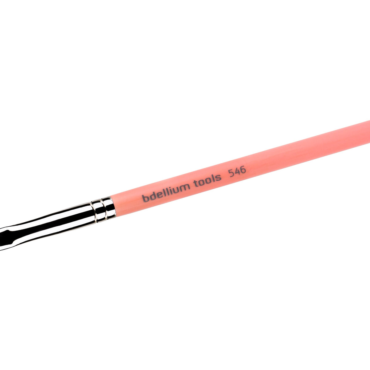 Bdellium Tools Professional Makeup Brush - Pink Bambu Series 546 Square Lip - With Soft Synthetic Fibers, For Applying Color Precisely across Lips