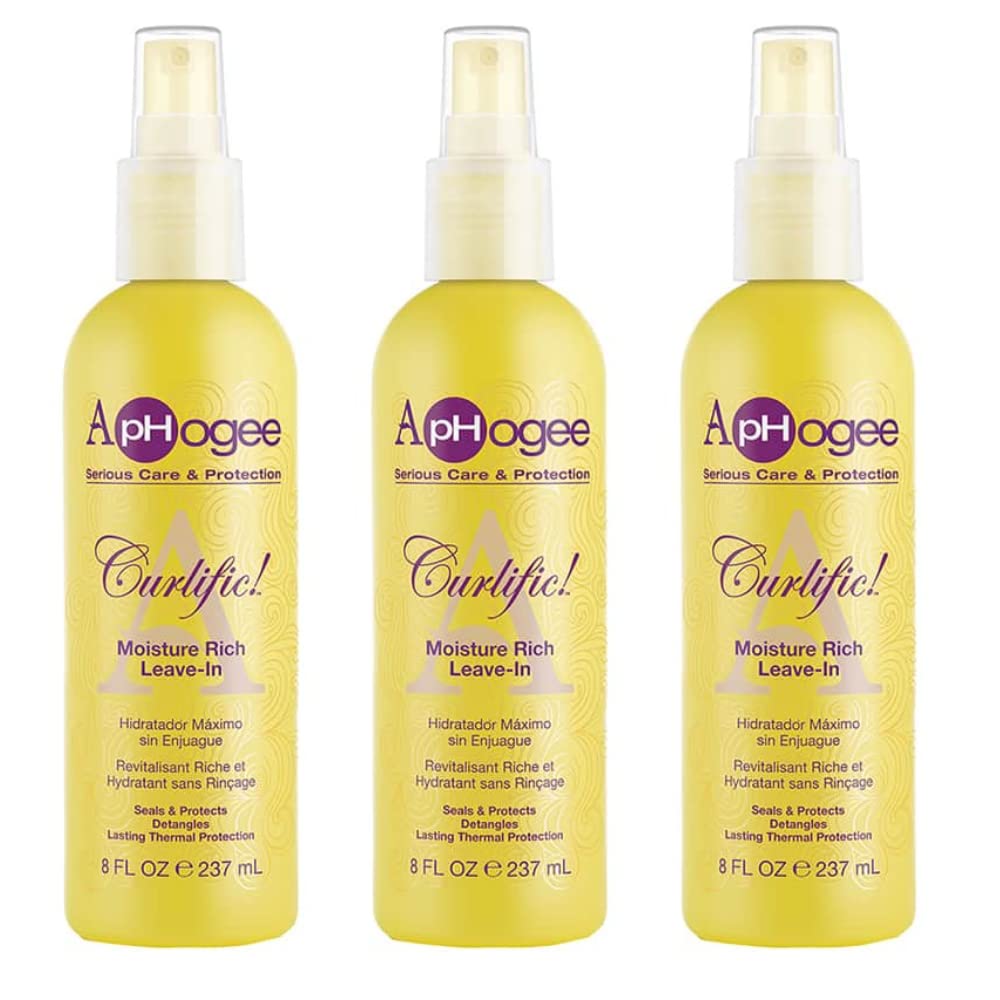pHogee Curlific Moisture Rich Leave-In 8oz 3pck Beauty & Personal Care Aphogee