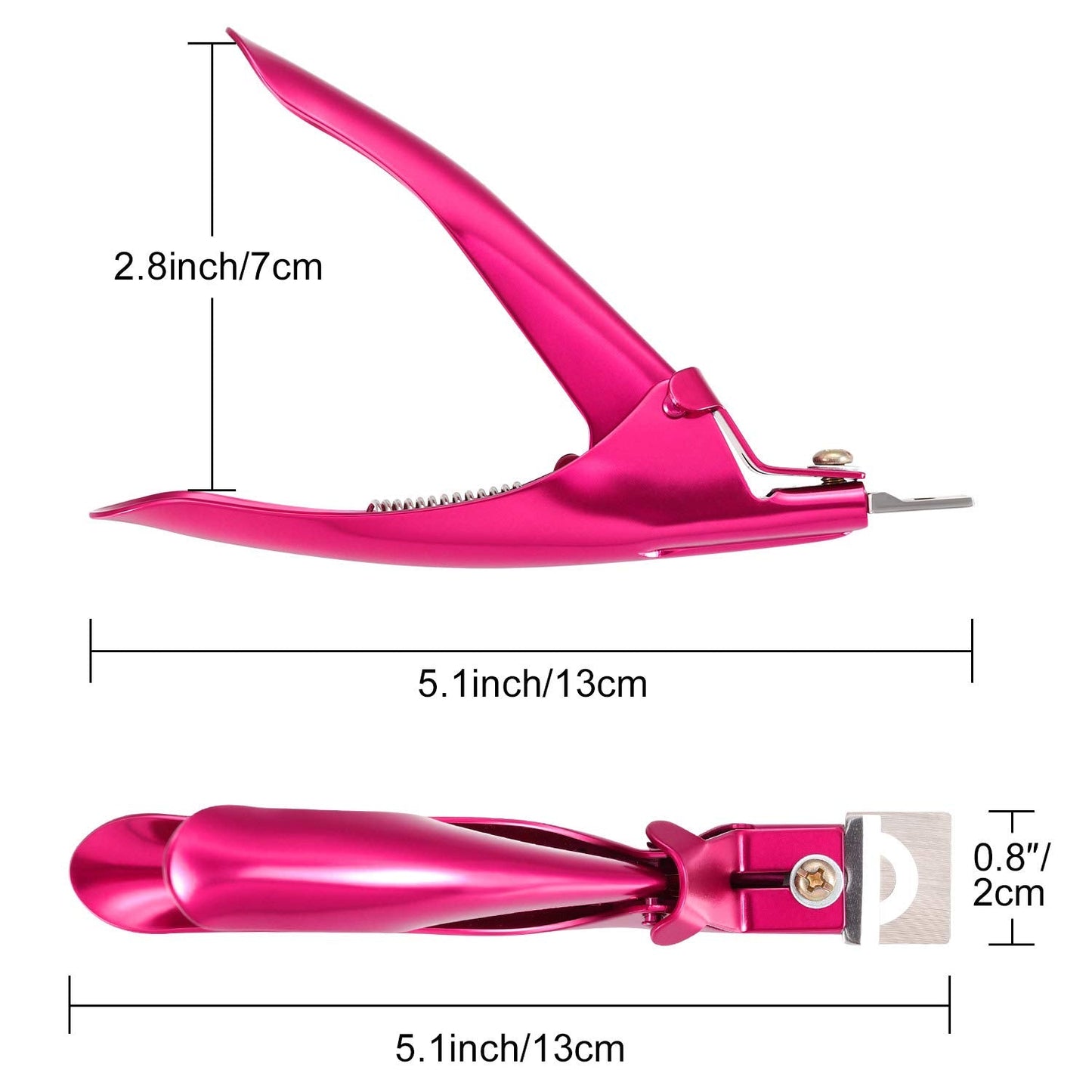 Yaomiao 3 Pcs False Premium Nail Clipper for Acrylic Nail Tips Cutter Rustproof Stainless Steel Fingernail Trimmer Manicure Tool for Salon Beauty Beauty & Personal Care Yaomiao