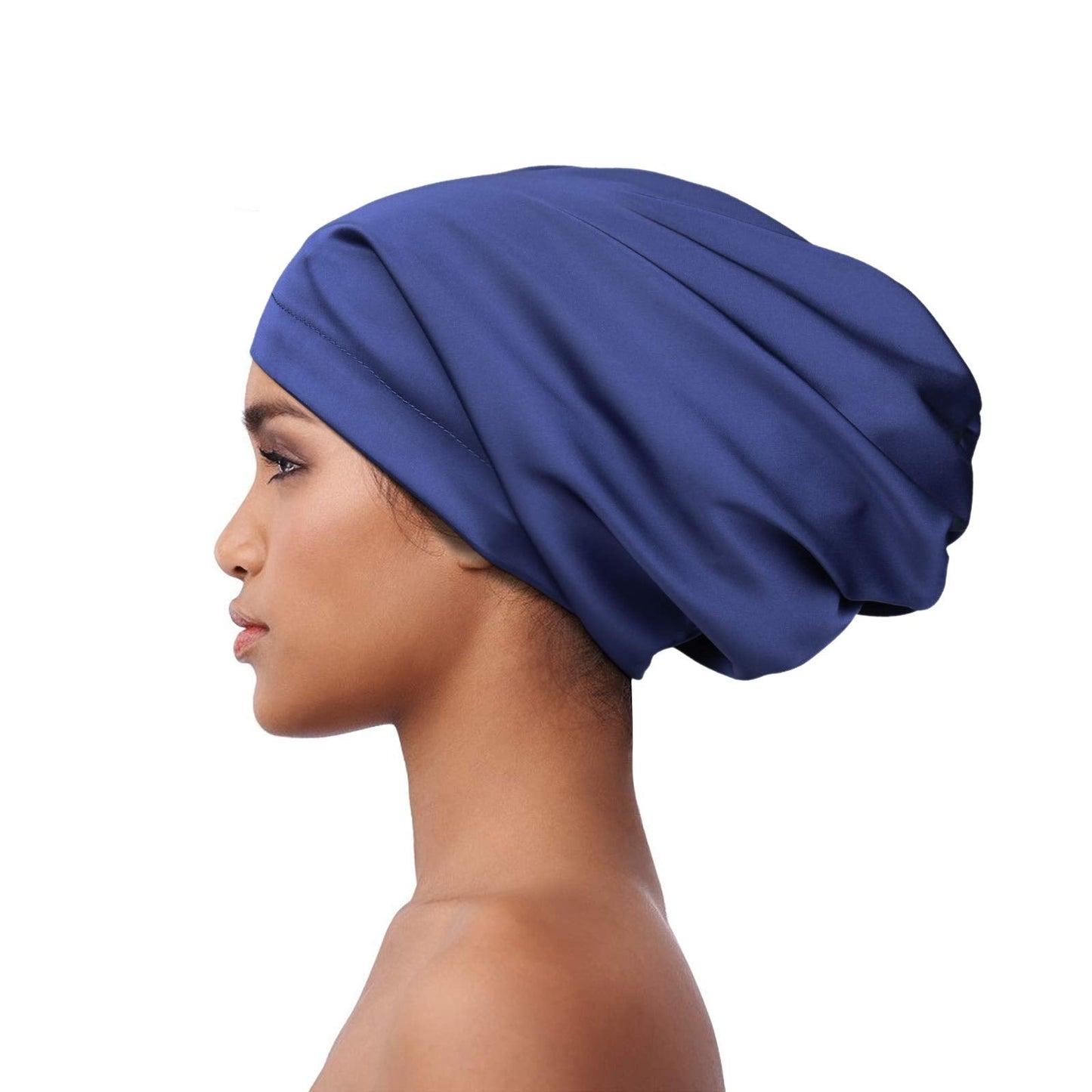 Satin Lined Sleep Cap Slap Hat Night Cap for Pineapple Hair Adjustable Satin Bonnet for Women Beauty and Personal Care Alnorm