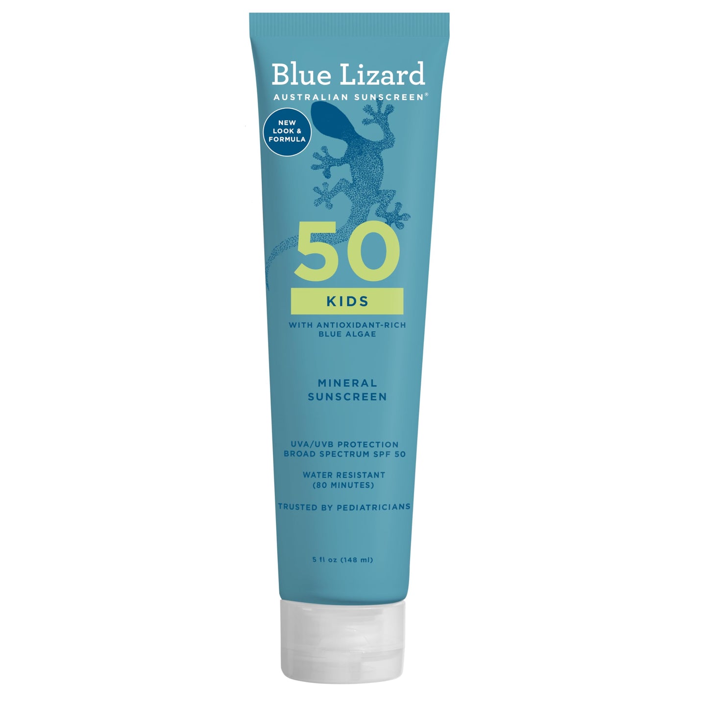 Blue Lizard Kids Mineral SPF 50 Sunscreen Lotion, 100% Mineral, Children’s Sunscreen, Water-Resistant Formula, Paraben-Free, Fragrance-Free, 5 fl oz Beauty & Personal Care BLUE LIZARD