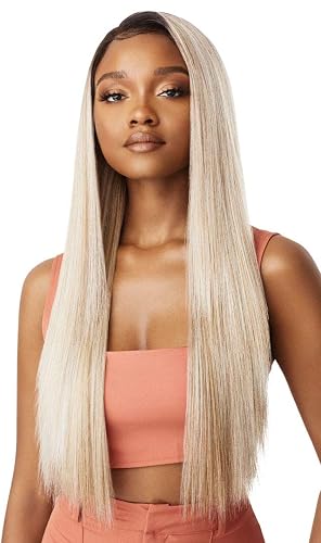 Outre LACEFRONT COLORBOMB Loose Straight Willow Tree Style Salon-Quality Colors Premium High Heat Resisitant Synthetic, Celebrity Baddies & Social Beauty & Personal Care Outre