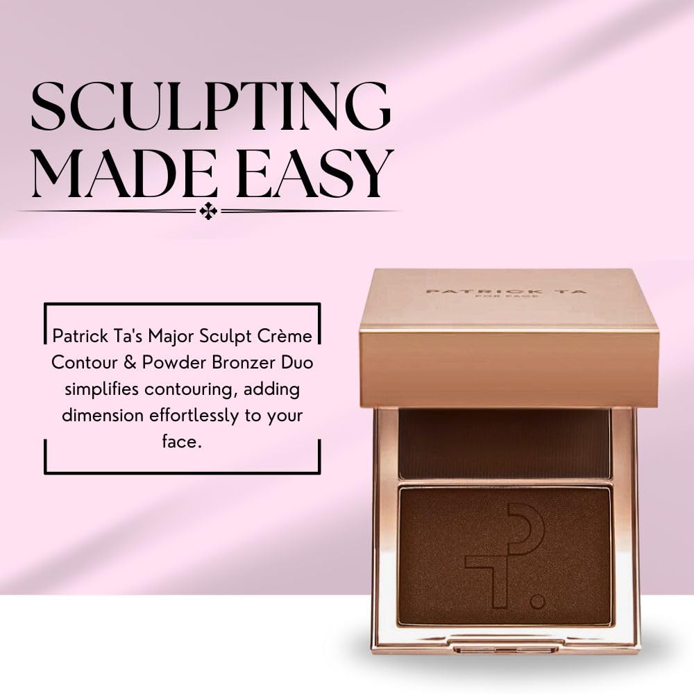 PATRICK TA Major Sculpt Crème Contour & Powder Bronzer Duo She's Chiseled Beauty & Personal Care PATRICK TA