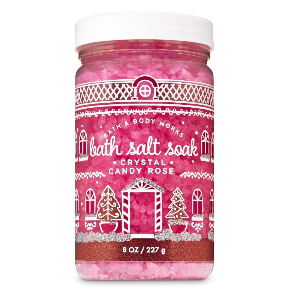 Bath and Body Works Crystal Candy Rose Bath Salt Soak 8 Ounce 1 Pack Beauty and Personal Care Bath & Body Works