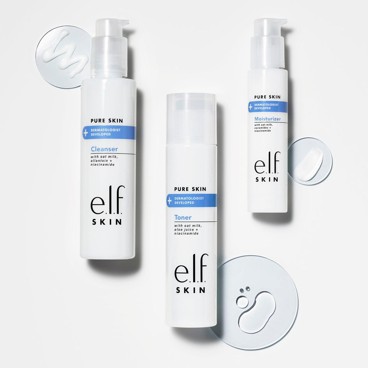e.l.f. SKIN Pure Skin Cleanser, Non-Foaming Gentle Daily Face Wash For Sensitive Skin, Removes Impurities Without Irritation, Vegan & Cruelty-Free Beauty & Personal Care e.l.f.