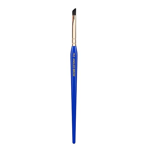 Bdellium Tools Professional Makeup Brush - Golden Triangle 763 Angled Brow - With All Vegan and Soft Synthetic Fibers, For Defining Eyebrows (Blue Beauty & Personal Care BDELLIUM TOOLS