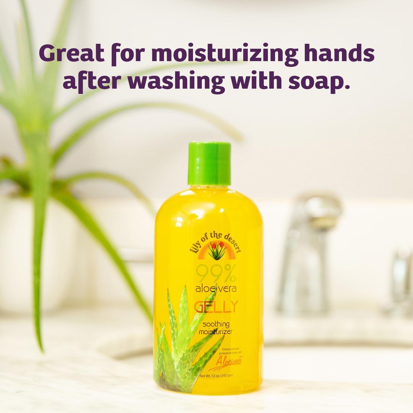Lily Of The Desert Gelly Moisturizer - 99% Organic Aloe Vera Gel for Skin, After Sun Care with Aloe, Vitamin E Oil, and Vitamin C for Sunburn Relief Beauty & Personal Care Lily Of The Desert