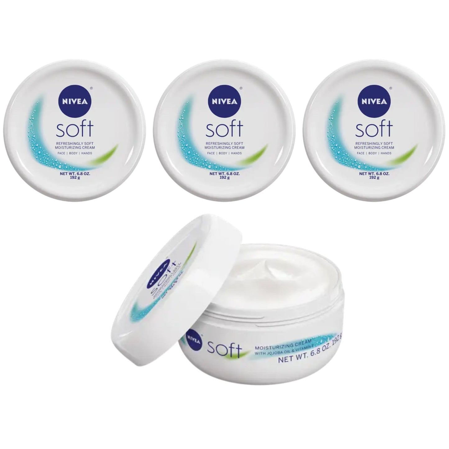 NIVEA Soft Moisturizing Creme 6.80 oz (Pack of 3) Beauty & Personal Care NIVEA