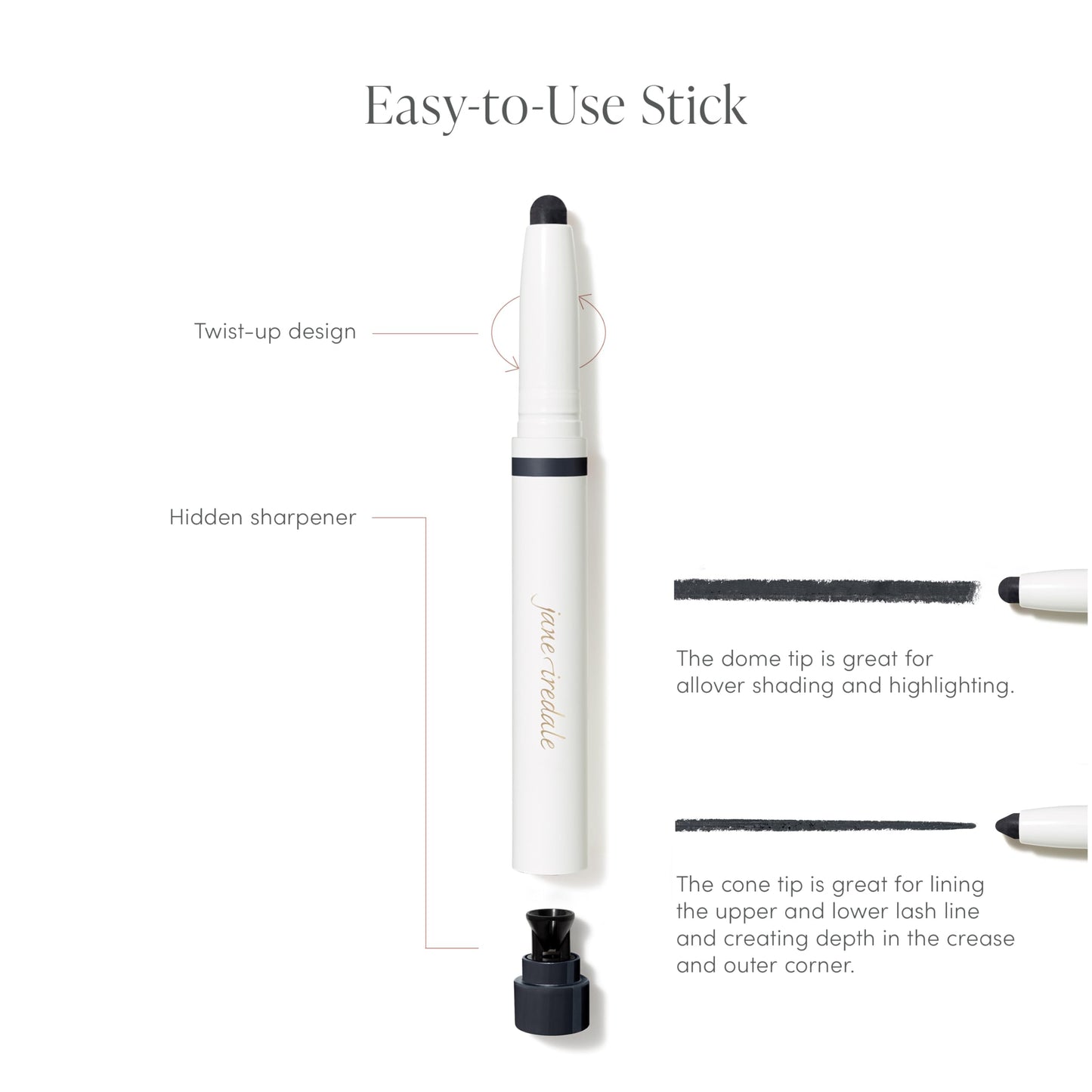 jane iredale ColorLuxe Eye Shadow Stick, Multi-Use Cream to Powder Formula with Sharpener, Highly Pigmented, Buildable, Long-Wear, Vegan… Beauty & Personal Care jane iredale