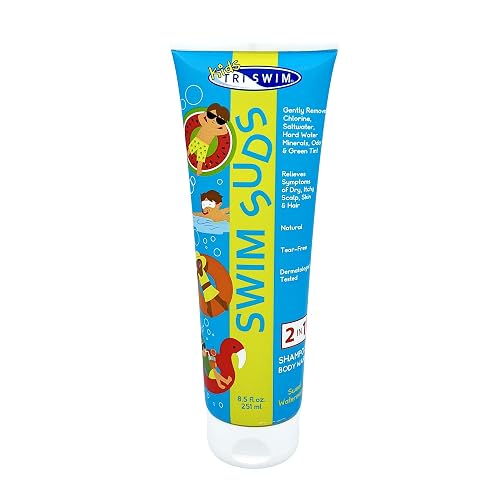 TRISWIM Kid’s SWIM SUDS Formulated for BABIES and up. NATURAL, TEAR-FREE, 2-in-1 Shampoo and Body Wash | Gently Removes Chlorine & Saltwater | Beauty & Personal Care TRISWIM