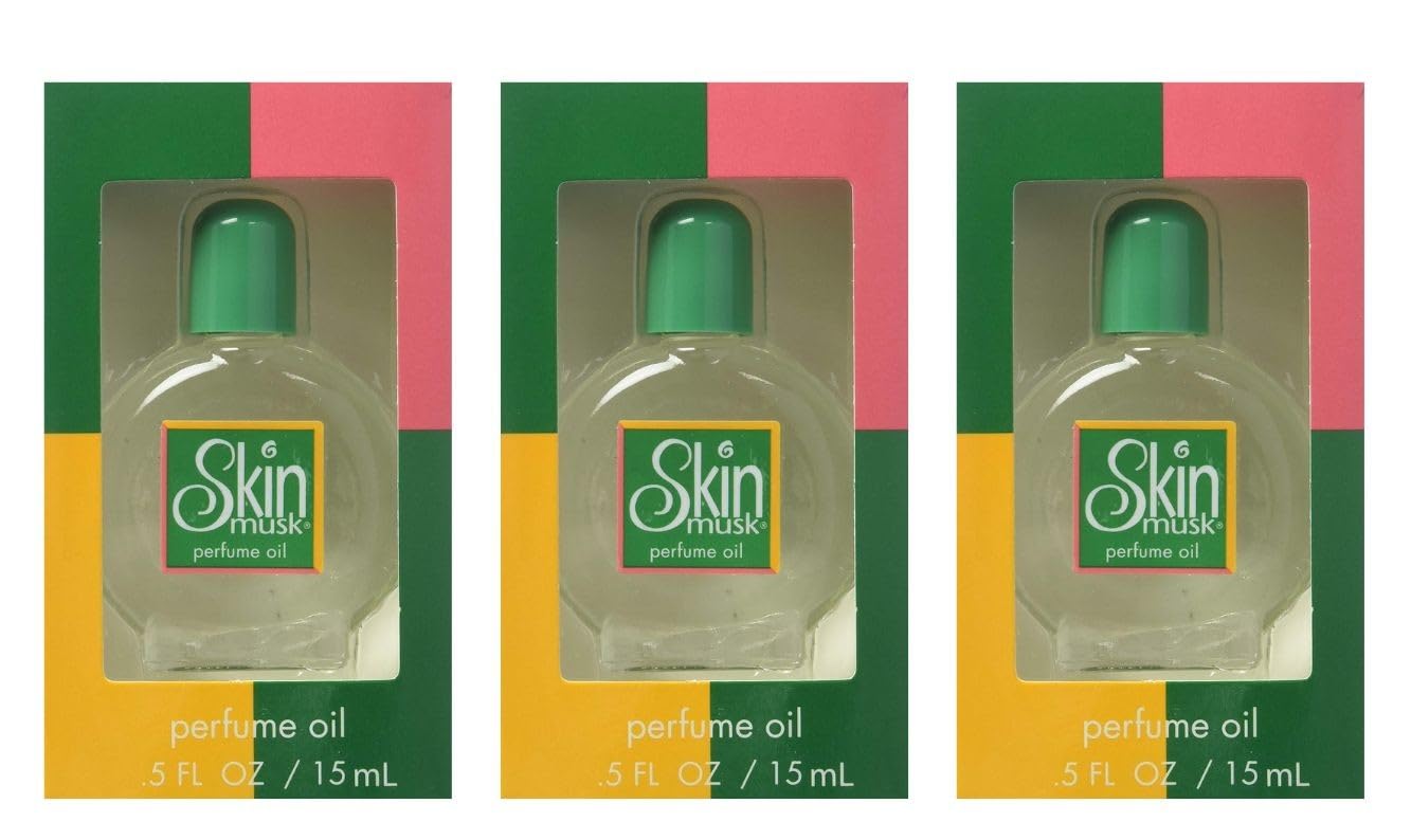 Skin Musk Perfume Oil 0.50 oz (Pack of 3) Beauty & Personal Care Skin Musk