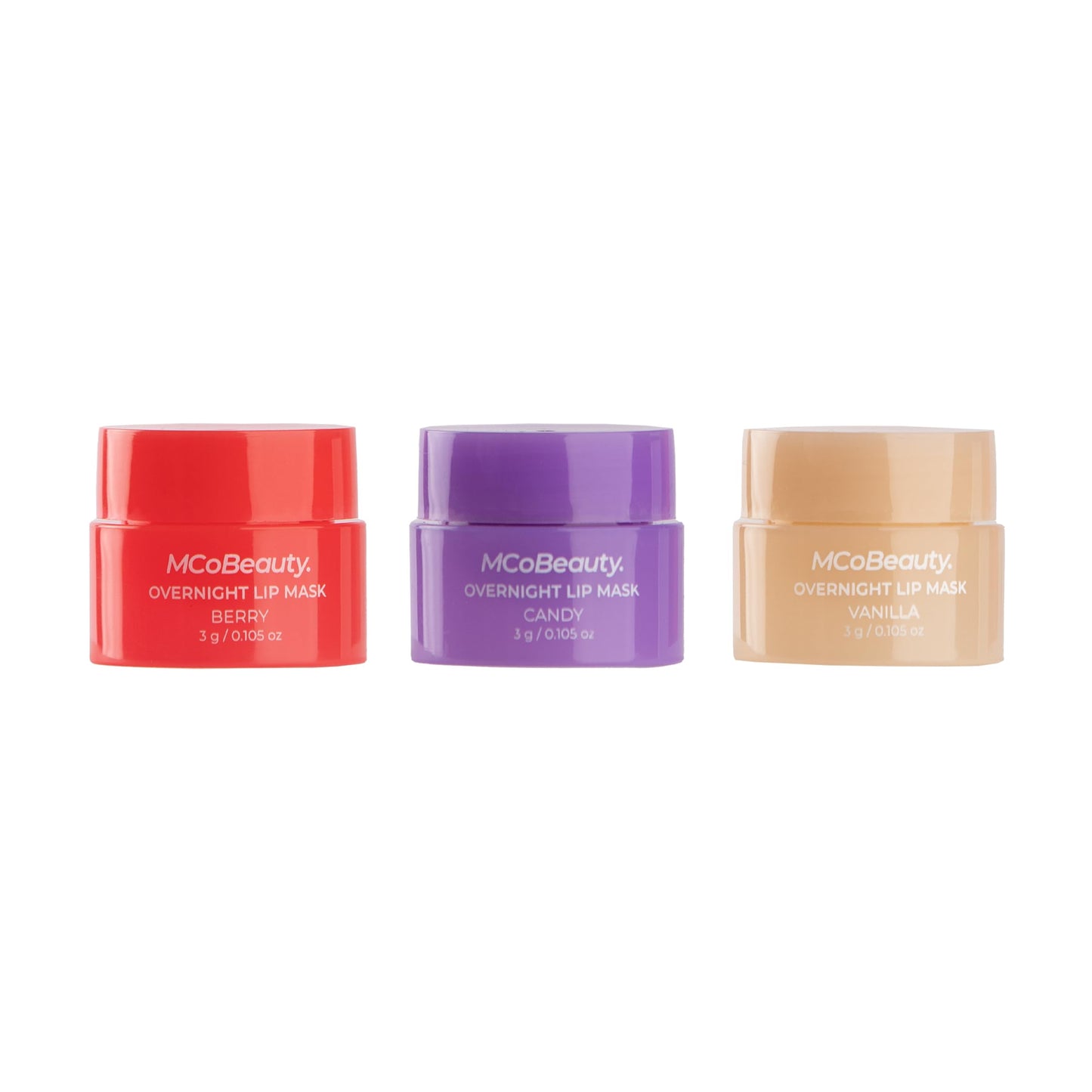 MCoBeauty Double Duty Lip Mask Deluxe Trio - x3 Hydrating Overnight Balms Beauty and Personal Care MCoBeauty