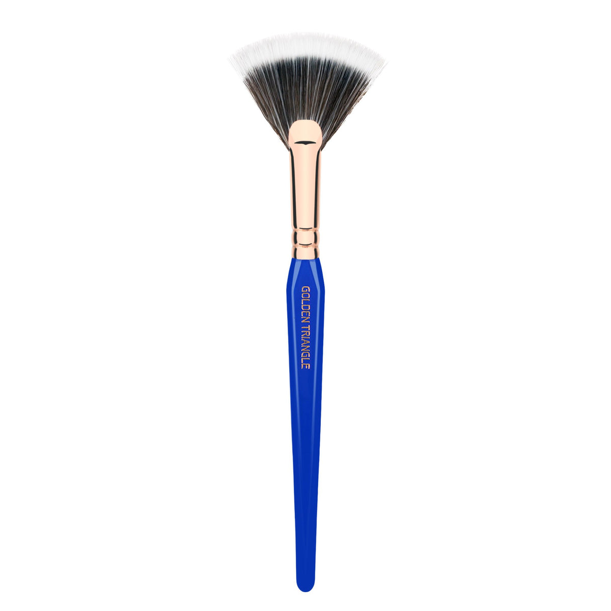 Bdellium Tools Professional Makeup Brush - Golden Triangle 925 Duo Fibre Fan - With All Vegan and Soft Synthetic Fibers, For Lightweight