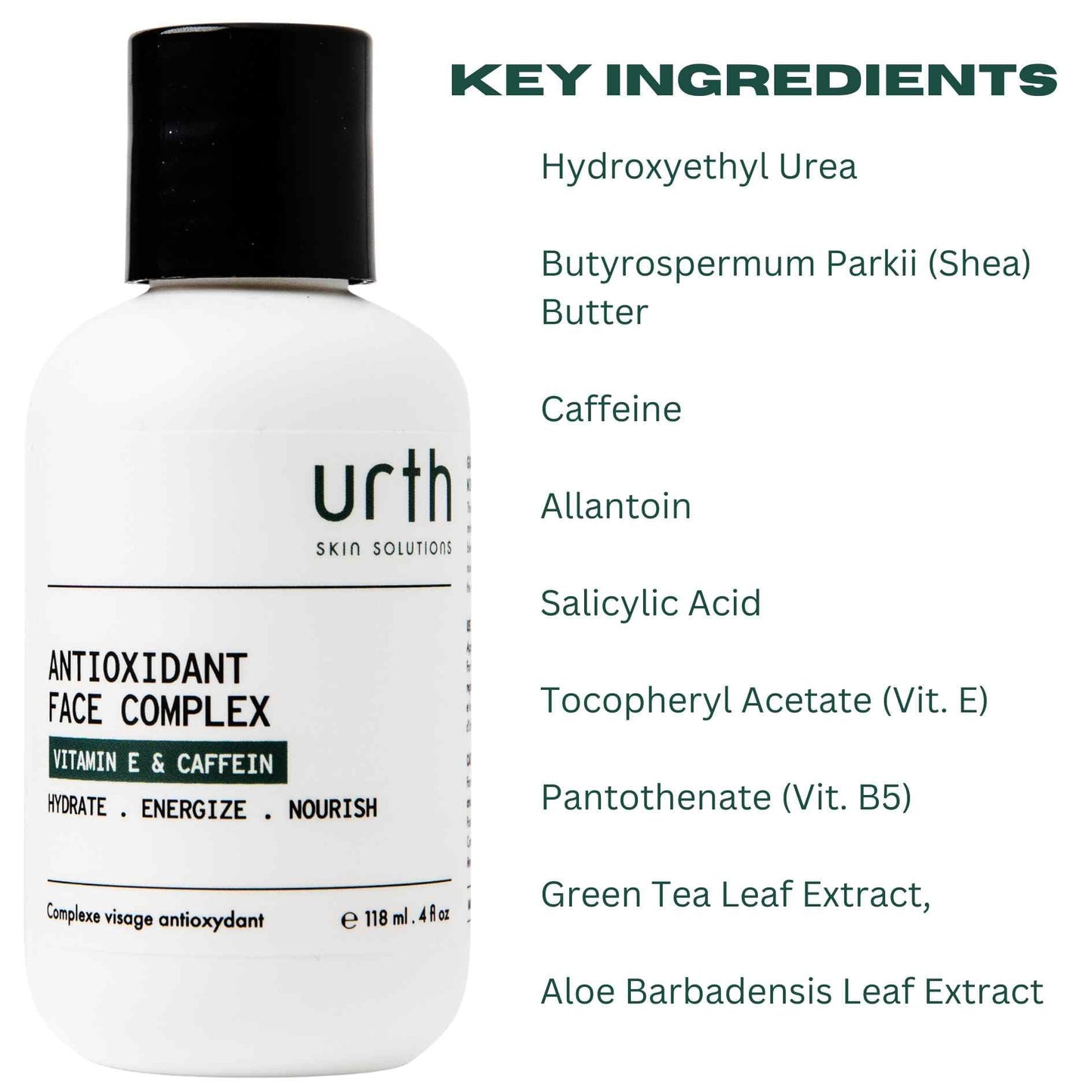 Urth Skin Solutions for Men Antioxidant Face Complex 4oz - Pore Minimizer, Daily Hydrating Facial Lotion for Oily Skin, Anti-Aging and antioxidant Beauty & Personal Care Urth Skin Solutions For Men
