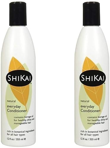 ShiKai Everyday Hydrating Conditioner (Unscented, 12oz, Pack of 2) | With Borage & Jojoba Oil | Promotes Healthy Scalp | Nourish & Shine | Vegan Beauty & Personal Care ShiKai