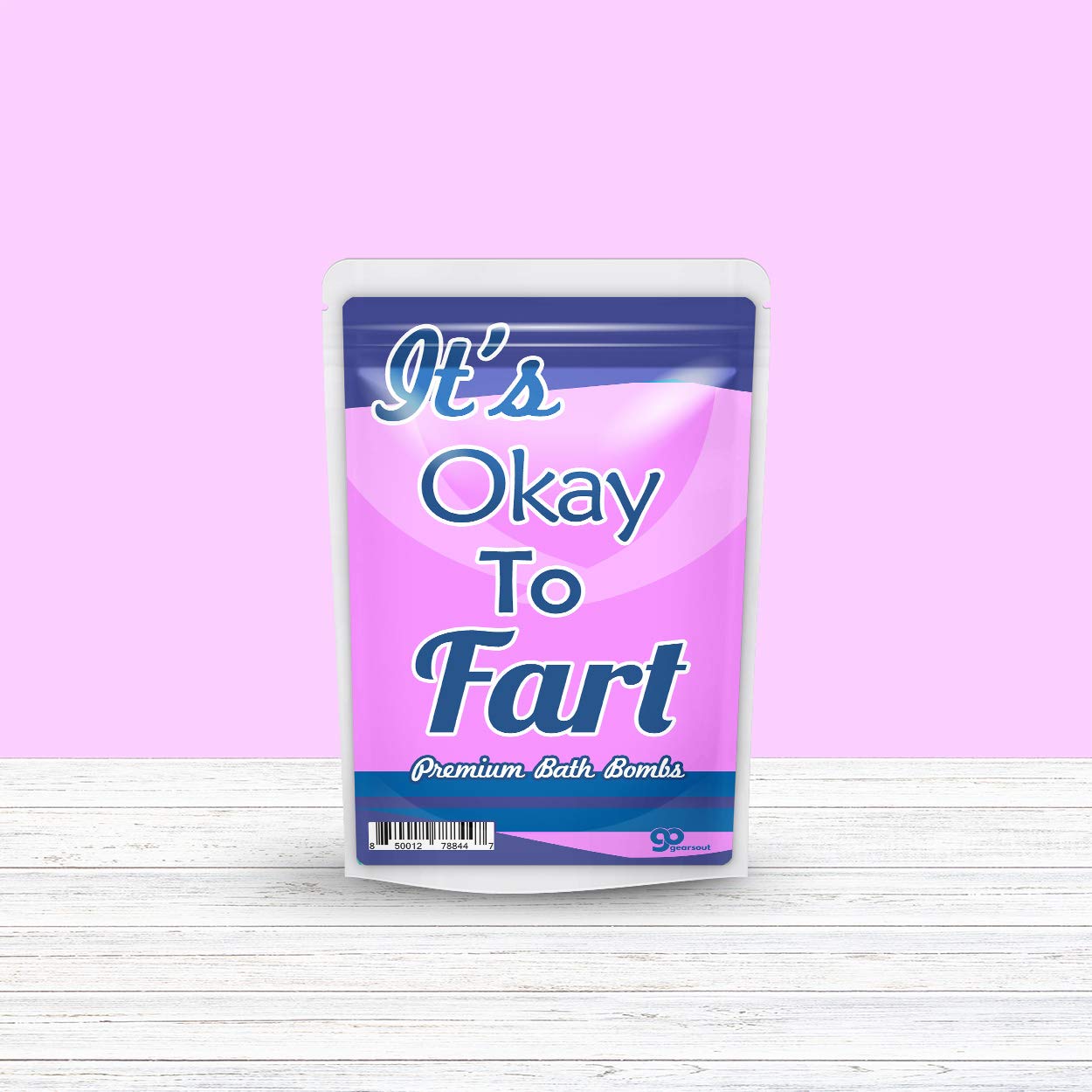 It's Okay to Fart Bath Bombs - XL Pink and Blue Fizzers for Girls - Handcrafted, Made in America, Cotton Candy Scent, 2 Count Beauty & Personal Care Gears Out