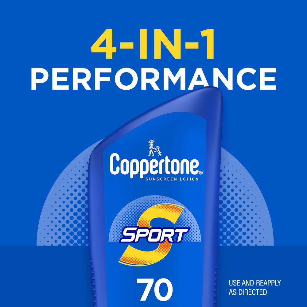 Coppertone SPORT Sunscreen Lotion Broad Spectrum SPF 70 (7 Fluid Ounce) (Packaging may vary) Beauty & Personal Care Coppertone