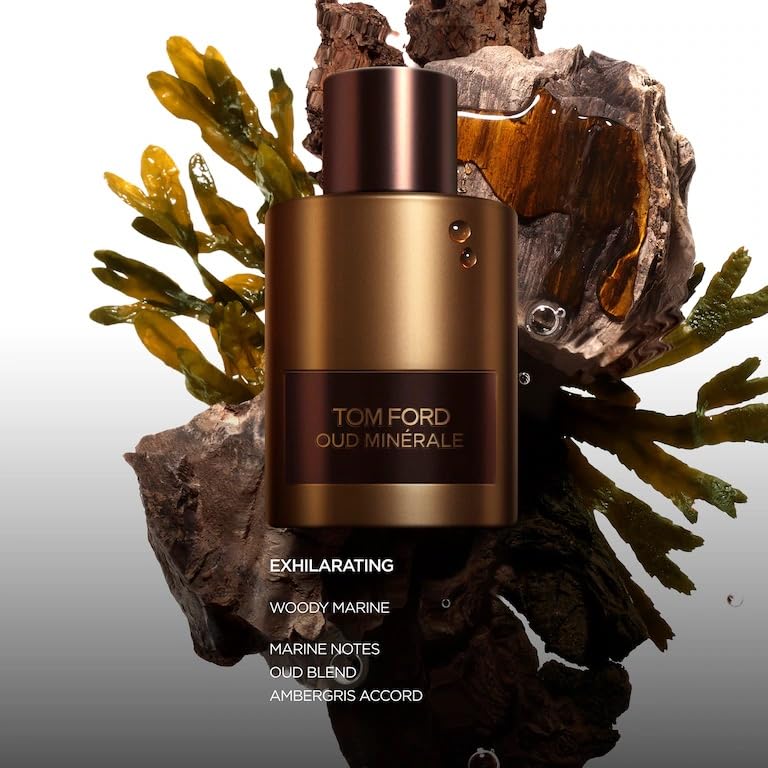 Tom Ford Oud Minerale Eau De Parfum set 3.4 fl oz/ 100ml with Travel Spray 0.34 fl oz/ 10ml Beauty & Personal Care Tom Ford