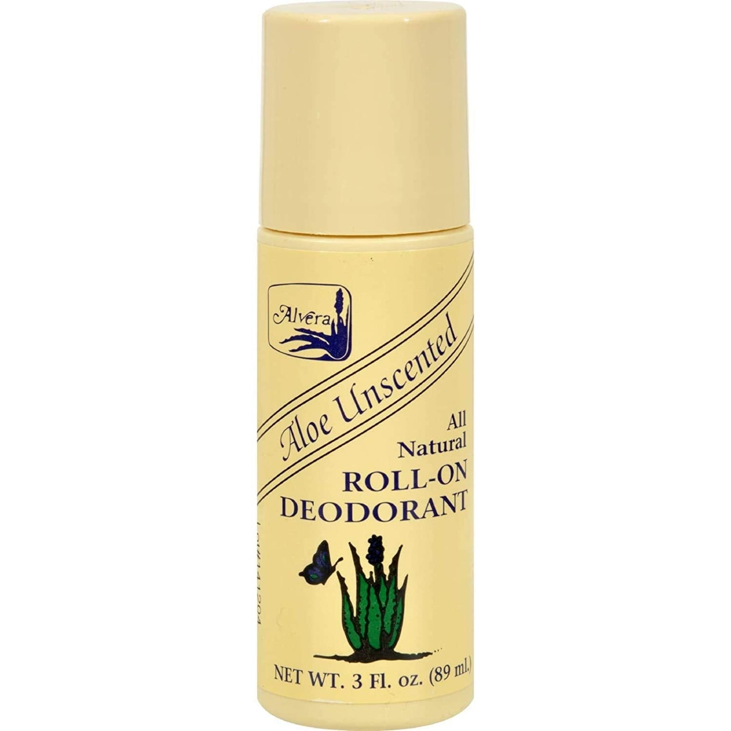 Alvera All Natural Roll-On Deodorant Aloe Unscented - 3 fl oz (6-pack) Beauty and Personal Care Alvera