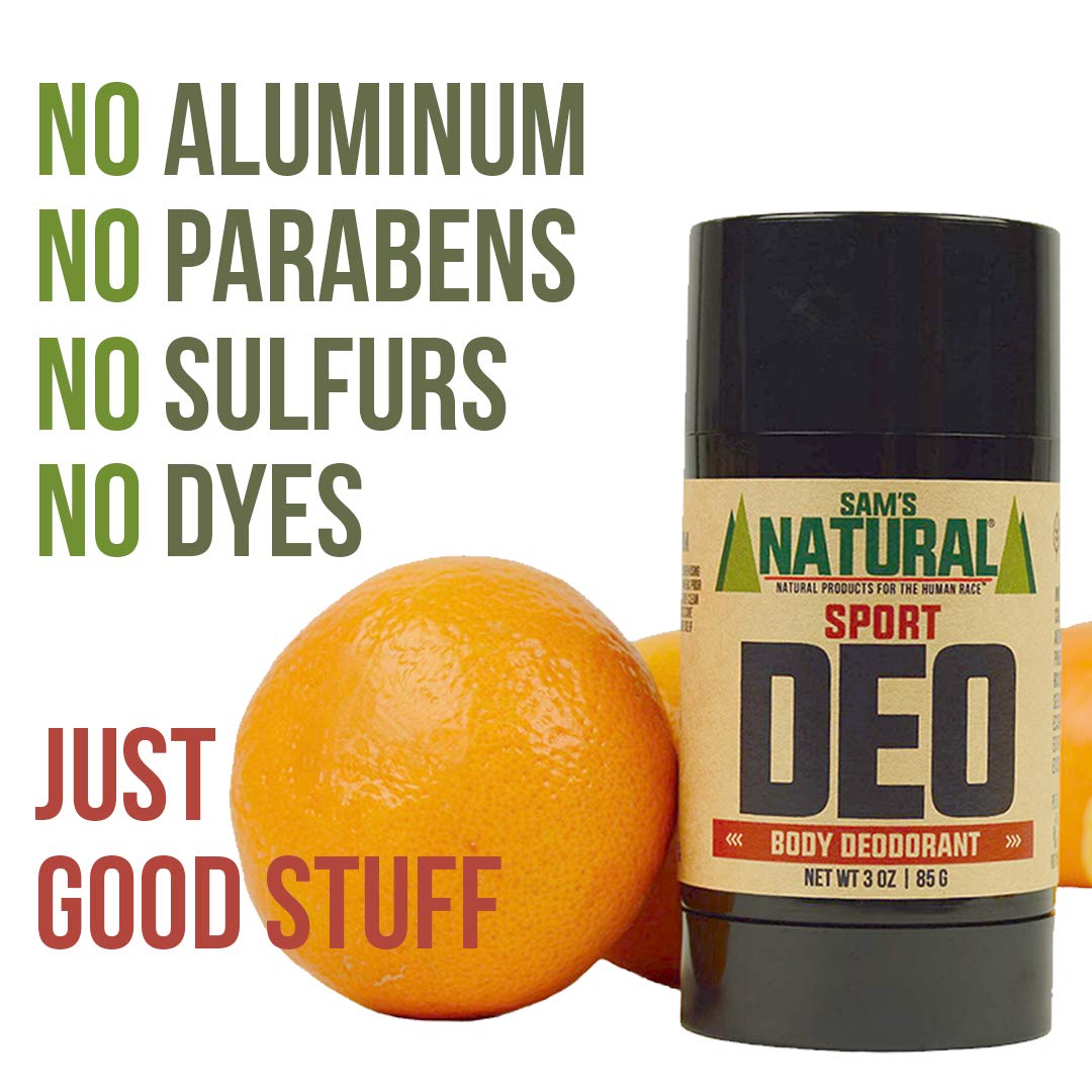 Sam’s Natural Deodorant - Sport - Holiday Gifts - Stocking Stuffers - Gifts for Men - Aluminum Free DEO - No phthalates, parabens, sulfates, or dyes Beauty and Personal Care Sam's Natural