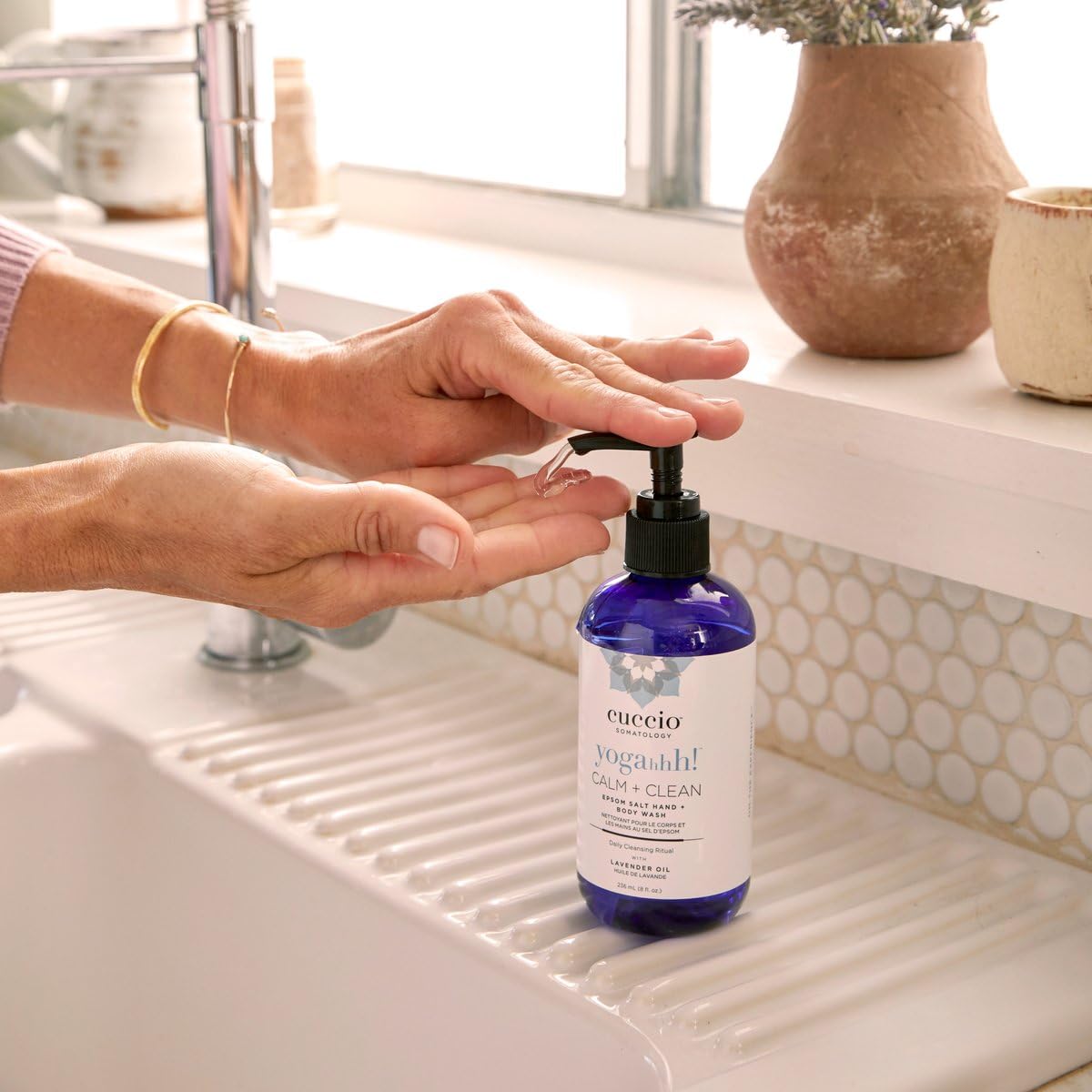 Cuccio Somatology Calm And Clean Epsom Salt Lavender Body Wash - Cleansing, Nourishing Wash And Soak For Pure, Deep, Relaxation - Relief For Sore Beauty & Personal Care Cuccio