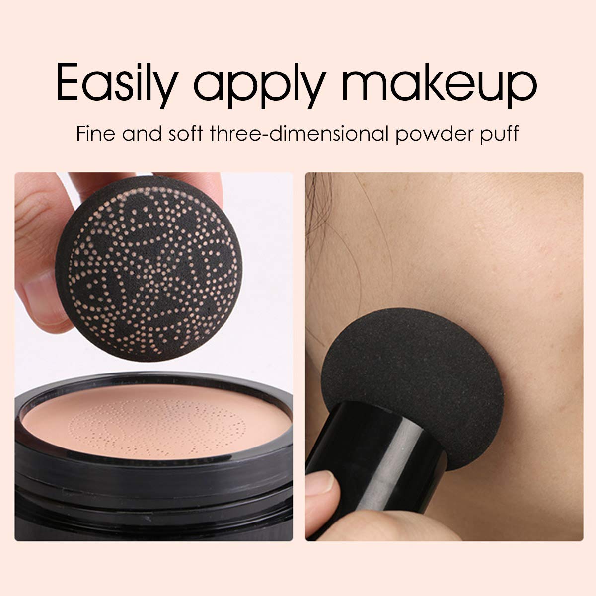 Aooba Air Cushion CC Cream Moisturizing Concealer Mushroom Head Brush Waterproof Makeup Foundation Moisture BB Cream for Women Girls (flower) Beauty & Personal Care Aooba