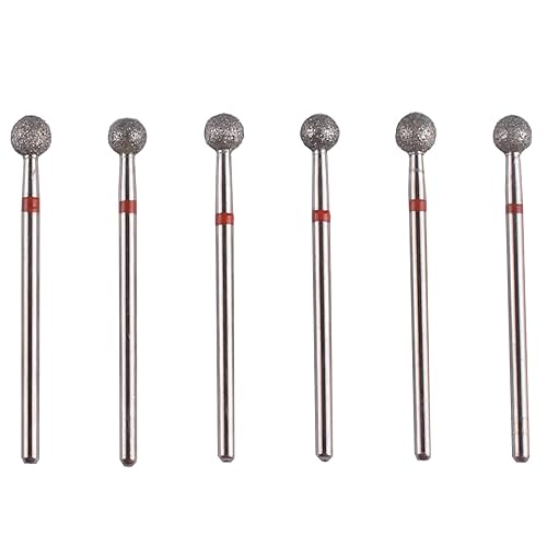 MZCMSL 6pcs Pro Diamond Ball Bits,Cuticle Drill Bit Set for Russian Manicure,3/32 Shank efile Bit (?5.0mm) Beauty & Personal Care MZCMSL