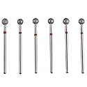 MZCMSL 6pcs Pro Diamond Ball Bits,Cuticle Drill Bit Set for Russian Manicure,3/32 Shank efile Bit (?5.0mm) Beauty & Personal Care MZCMSL