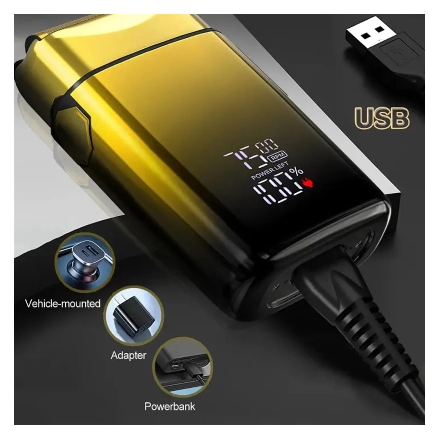 Compatible With Kemei TX10 Men's Electric Foil Shaver Rechargeable Bald Head & Beard Razor, Professional Barber Grooming Machine Beauty and Personal Care HPNZNNVW