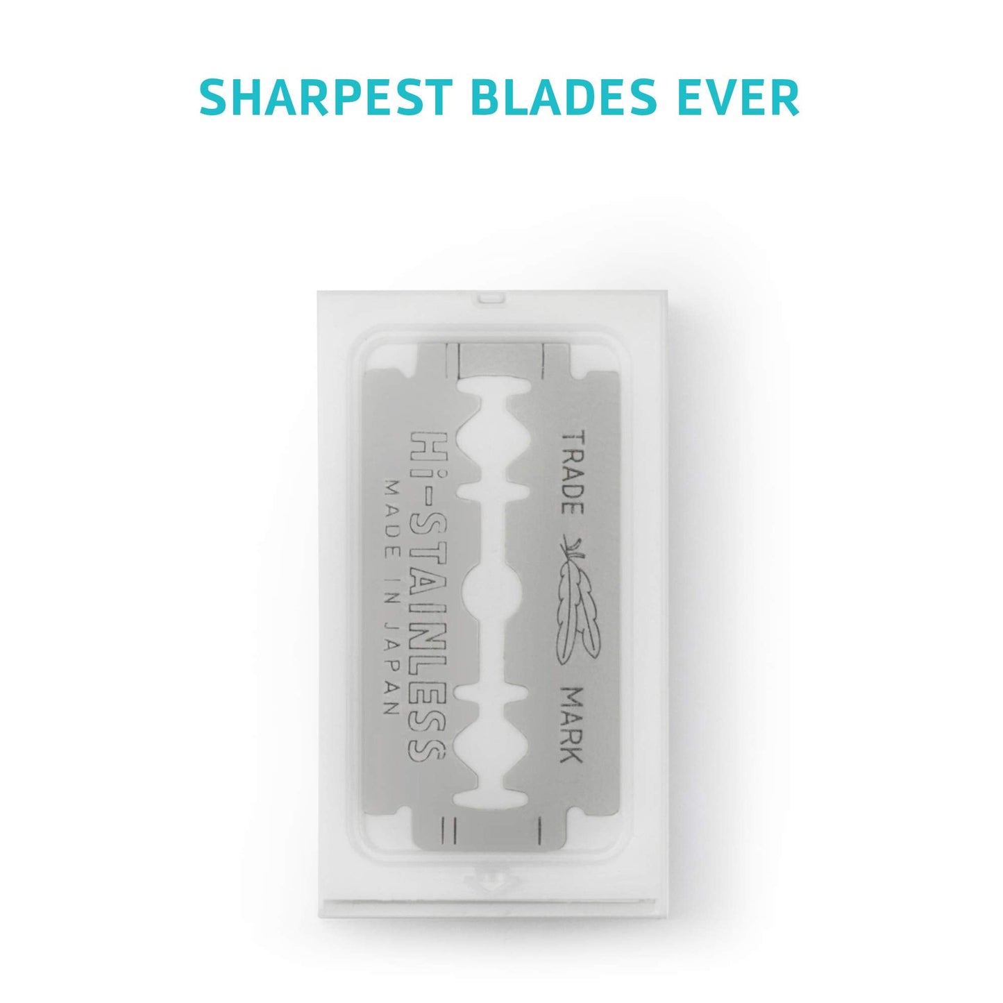 Bombay Shaving Company Feather Razor Blades, Platinum Coated 1 Count (Pack of 20) White Beauty and Personal Care Bombay Shaving Company