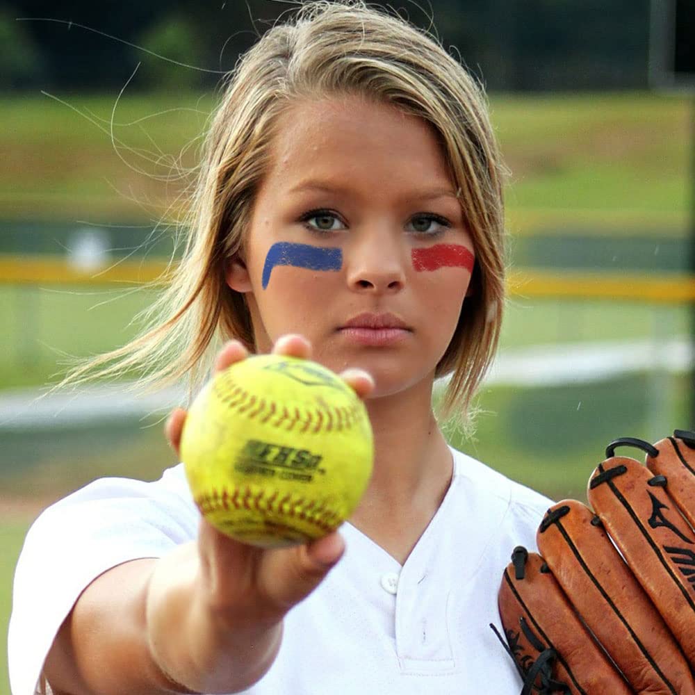 EyeBlack BattlePaint - Bright Colored Under Eye Black Grease for Pro Athletes and Super Fans - Baseball, Softball, Football - 1 Stick - Blue Beauty & Personal Care EyeBlack