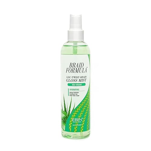 EBIN NEW YORK Braid Formula Loc Twist Braid Gloss Mist - Aloe Infused, Hydrating, Moisturizing, Scalp Hair mist, Itch relief, refresh, cooling, Scalp Beauty & Personal Care EBIN NEW YORK
