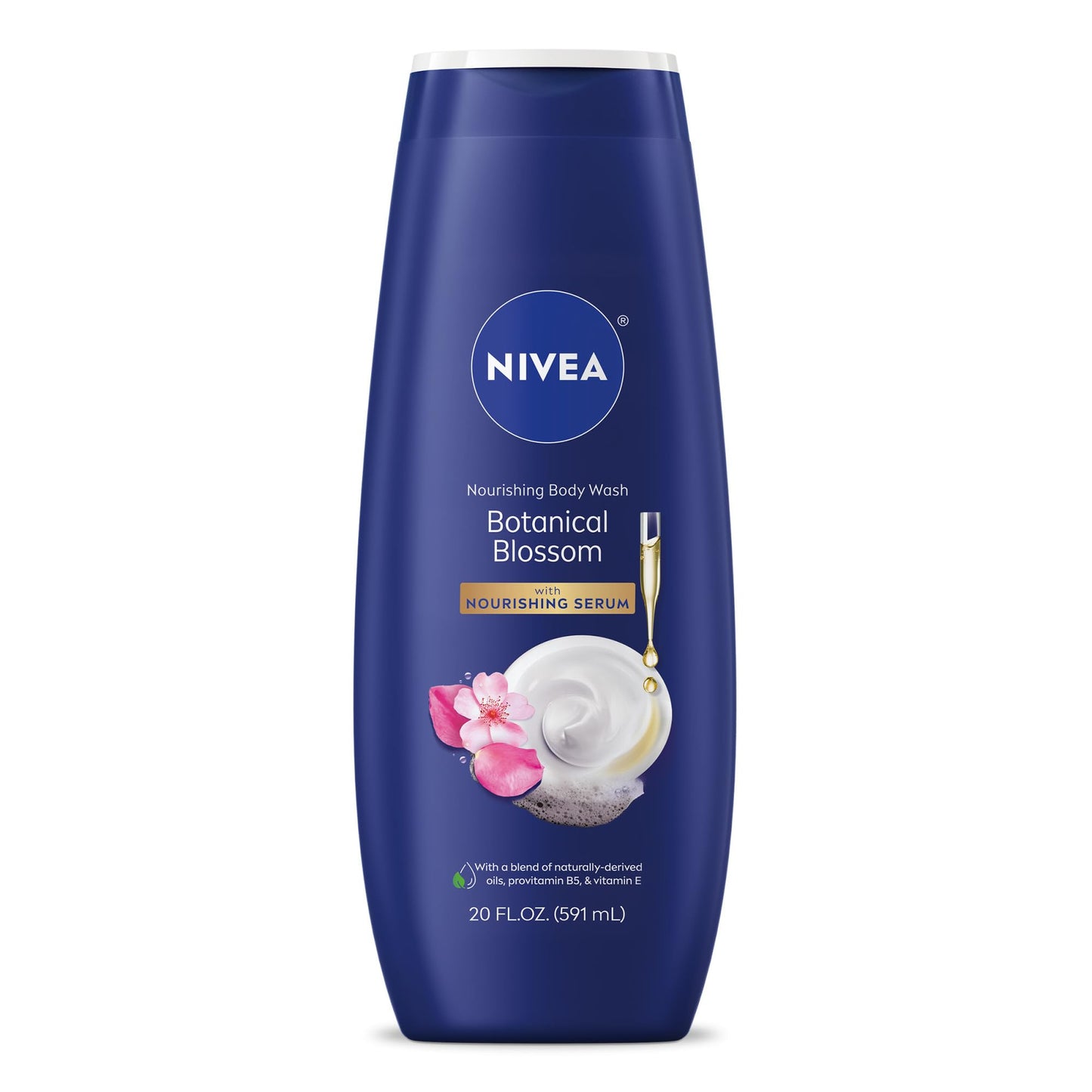 NIVEA Nourishing Botanical Blossom Body Wash with Nourishing Serum, Moisturizing Body Wash for Women, Enriched with Provitamin B5 and Vitamin E, 20 Fl Beauty & Personal Care NIVEA