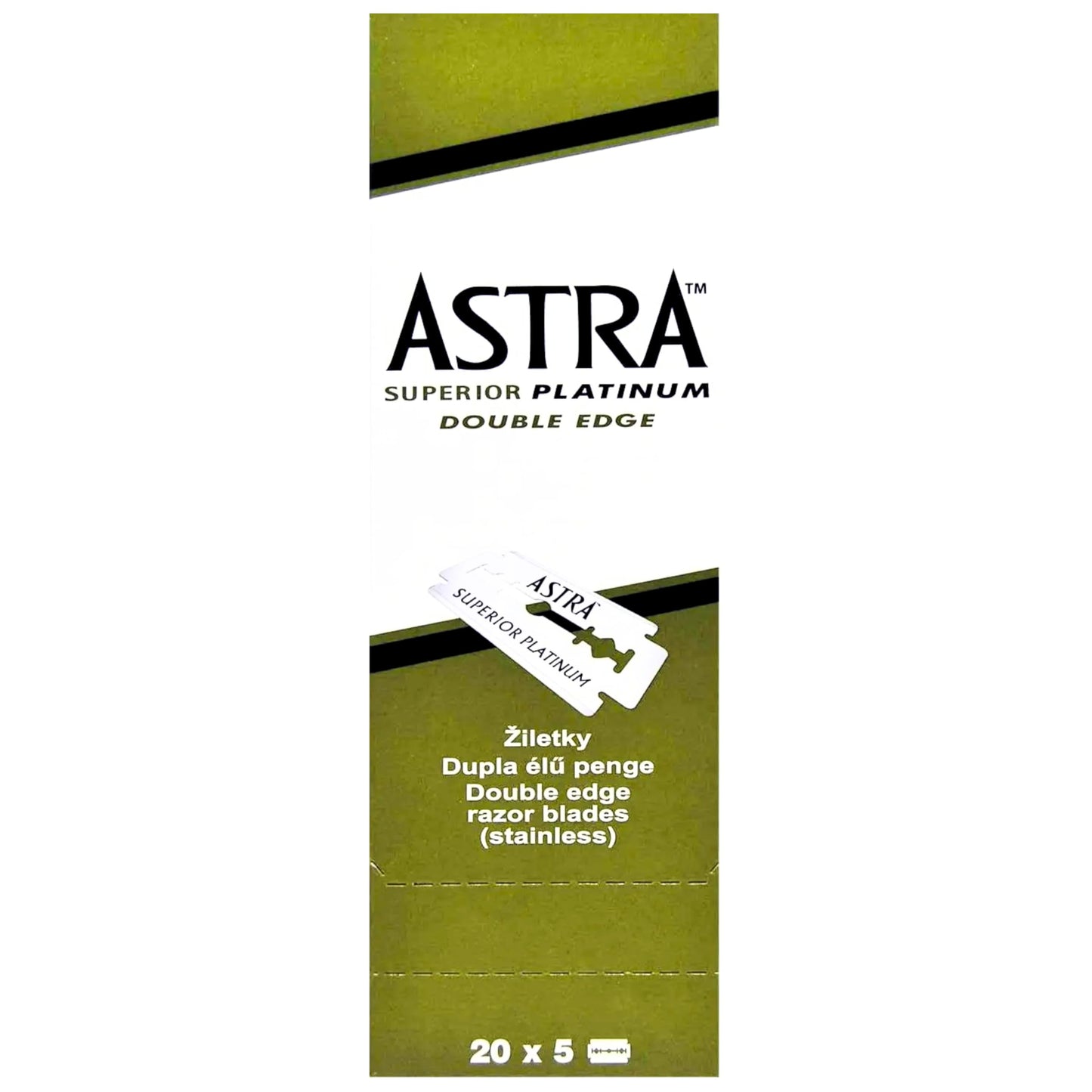 The Shave Factory -Astra Platinum Double Edge Safety Razor Blades (100 Count),Smooth&Sharp DE Razor Blades for Men,Stainless Steel Safety Razor Beauty and Personal Care the shave factory