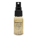Mehron Makeup GlitterSpray | Hair and Body Glitter Spray | Body Shimmer Spray 1 fl oz (30 ml) (Gold) Perfect for Beauty, Theater, Halloween, Parties Beauty & Personal Care Mehron