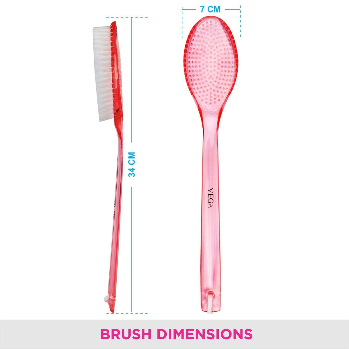 Vega Luxury Bristle Bath Brush 1 Pcs Beauty and Personal Care VEGA